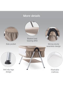 TEKNUM Teknum FELLOW 2 Twin Bedside Crib Bassinet - Ivory  - Image 3