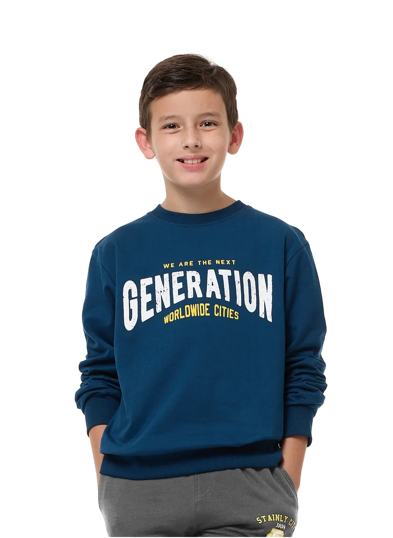 victor and jane Boys' Sweatshirt  (8-14yrs) Navy