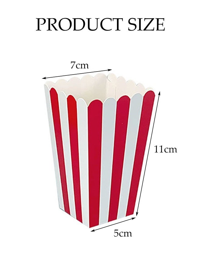 DUNISO 36 Pcs Popcorn Boxes，Disposable Leak-Free, Easy Assembly, Stackable Paper Popcorn Cups, ,Cardboard Popcorn Container for Popcorn, Chips, Candy ﻿ - Image 2