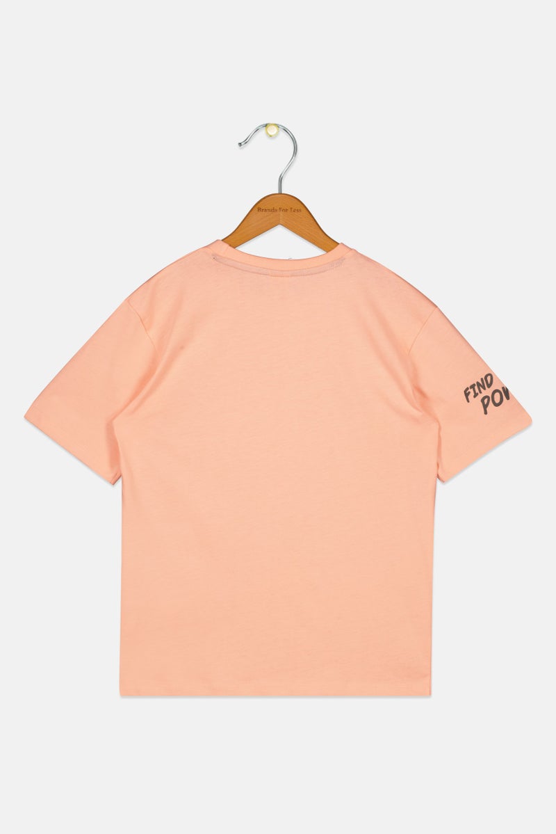 MARVEL Spider-Man Kids Boy Short Sleeve T-Shirt, Peach - Image 3