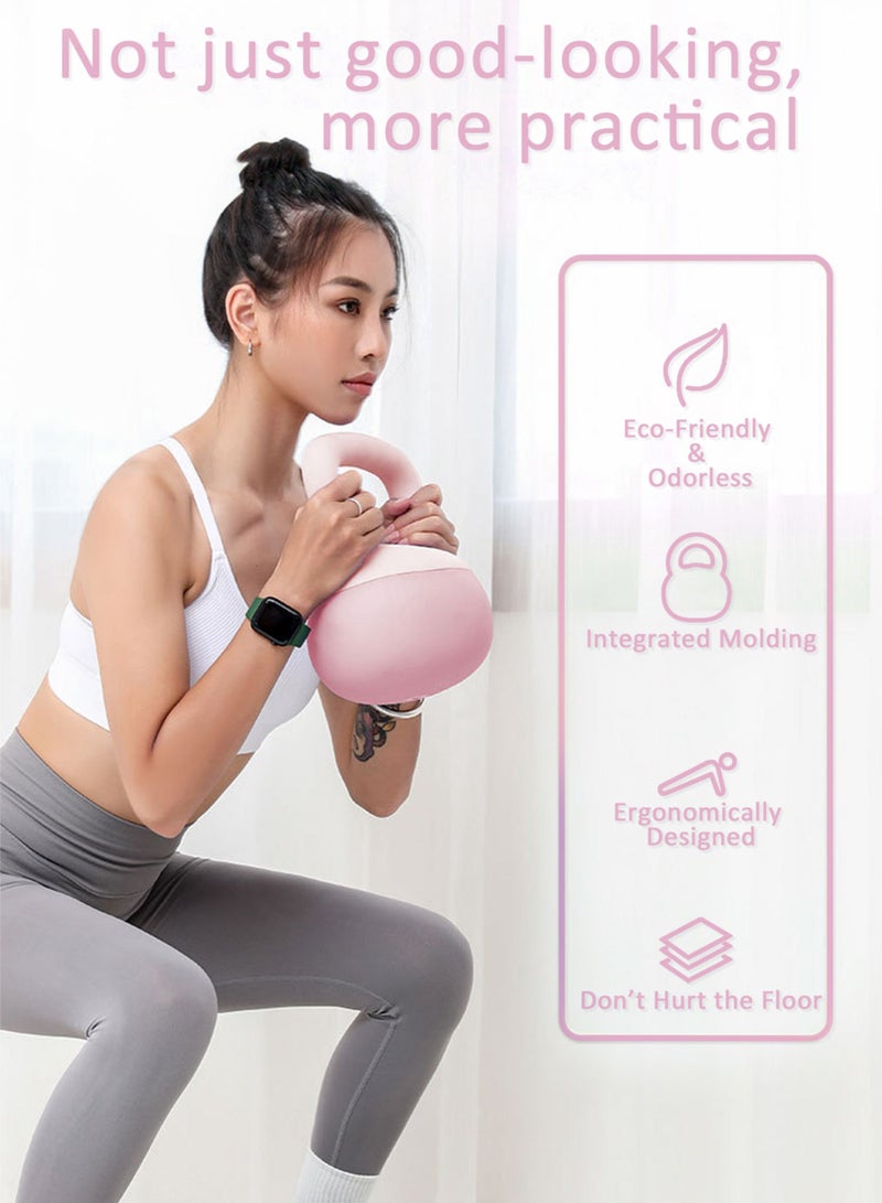 كيلا أوزان كيتل بيل الناعمة المصنوعة من مادة البولي فينيل كلوريد لتدريب القوة، كيتل بيل لرفع الأثقال وتدريب الجذع، تتوفر بوزن 4 كجم و8 كجم للاختيار من بينها - Image 3