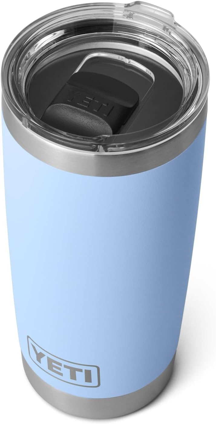 YETI Rambler 20 oz Tumbler, Stainless Steel, Vacuum Insulated with MagSlider Lid, Big Sky Blue - Image 3