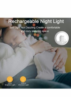 Y&D Motion Sensor Cat Night Light,with Built-in Rechargeable Battery for Wall Closet Bedroom Bathroom Nursery Kitchen Hallway Stairs, Natural White LED with Brightness Levels, Stick-Anywhere  - Image 2