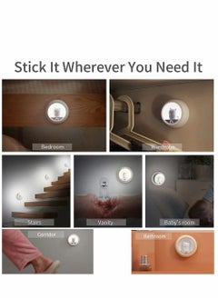 Y&D Motion Sensor Cat Night Light,with Built-in Rechargeable Battery for Wall Closet Bedroom Bathroom Nursery Kitchen Hallway Stairs, Natural White LED with Brightness Levels, Stick-Anywhere  - Image 3