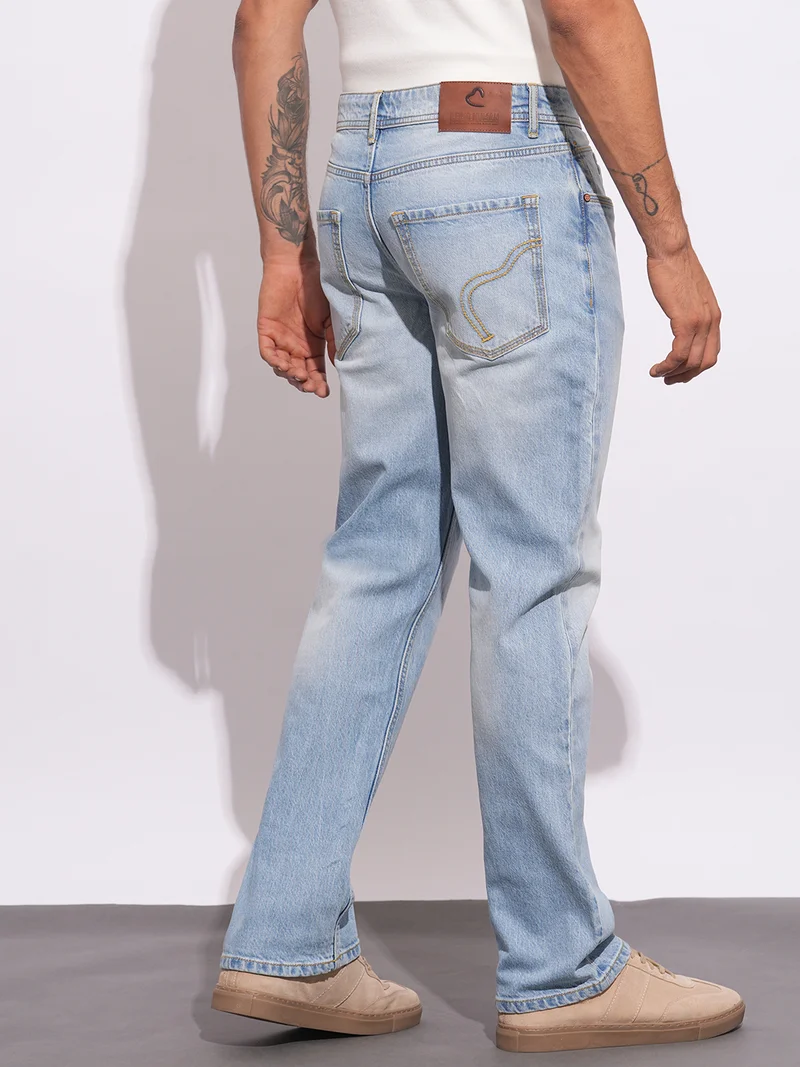 Being Human LT.TONE Men Classic Light Fade Stretchable Jeans for Men | Best Price UAE