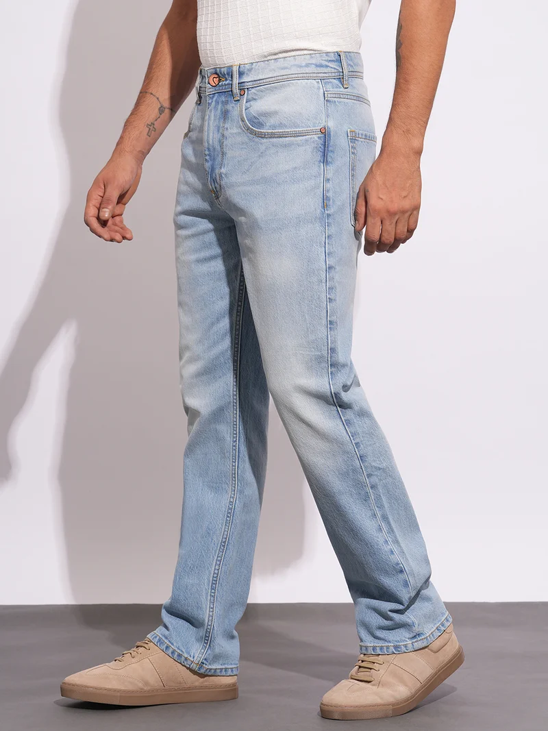 Being Human LT.TONE Men Classic Light Fade Stretchable Jeans for Men | Best Price UAE