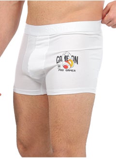REDCOTTON Mens Comfort Printed Boxer-White  - Image 4