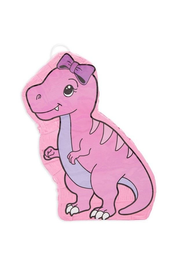 Blue Panda - Pink Dinosaur Pinata For Girls Trex Themed Dino Birthday Party Decorations (16.5 X 13.0 X 3.0 In) - Image 1