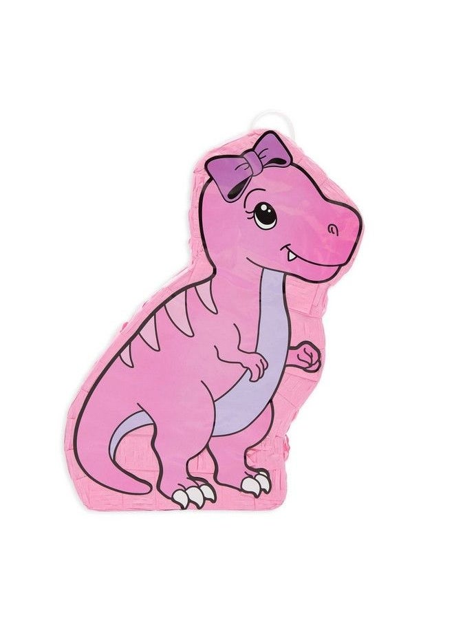 Blue Panda - Pink Dinosaur Pinata For Girls Trex Themed Dino Birthday Party Decorations (16.5 X 13.0 X 3.0 In) - Image 1