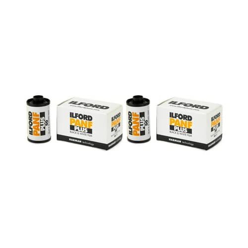 Ilford PAN F Plus, Black and White Print Film, 135 (35 mm), ISO 50, 36 Exposures 2-Pack - Image 1