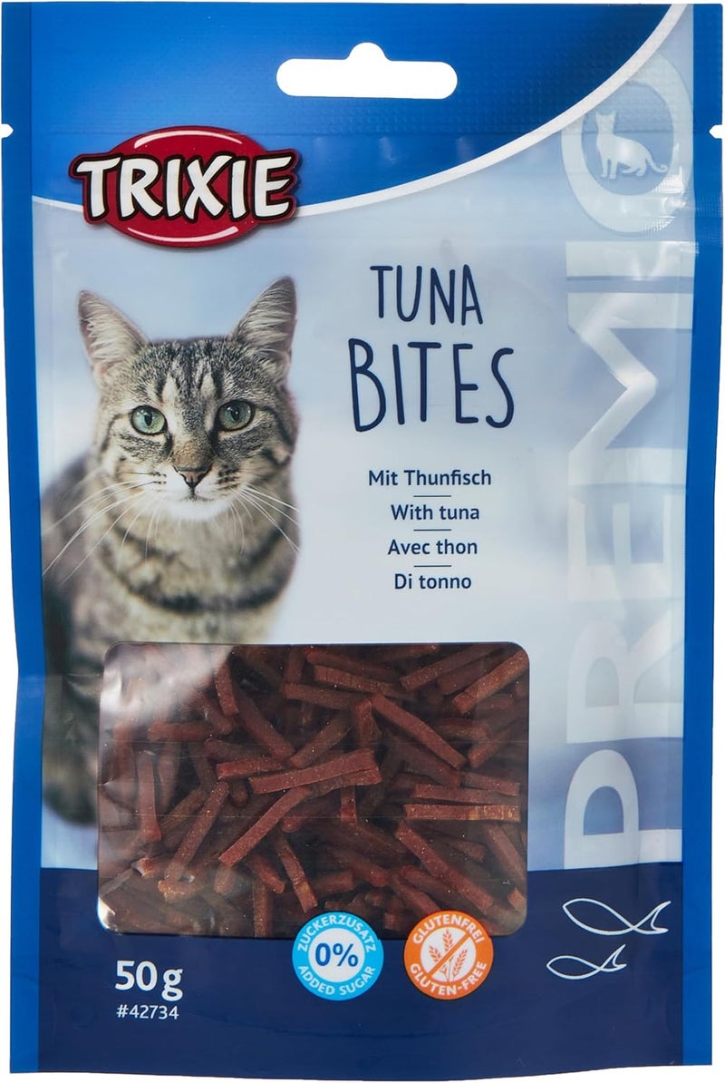 Trixie Premio Tuna Bites Cat Treats - 50G - Image 1