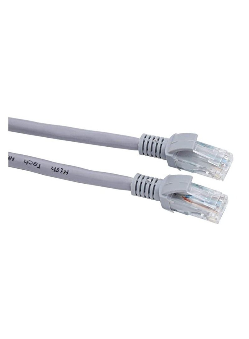 هاي تيك سلك توصيل بطول 5 أمتار ، كابل Cat 6E ، رمادي - Image 3