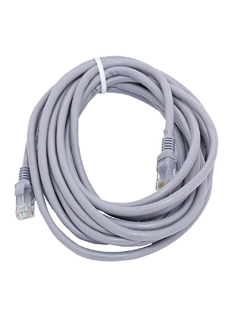 هاي تيك سلك توصيل بطول 5 أمتار ، كابل Cat 6E ، رمادي - Image 1