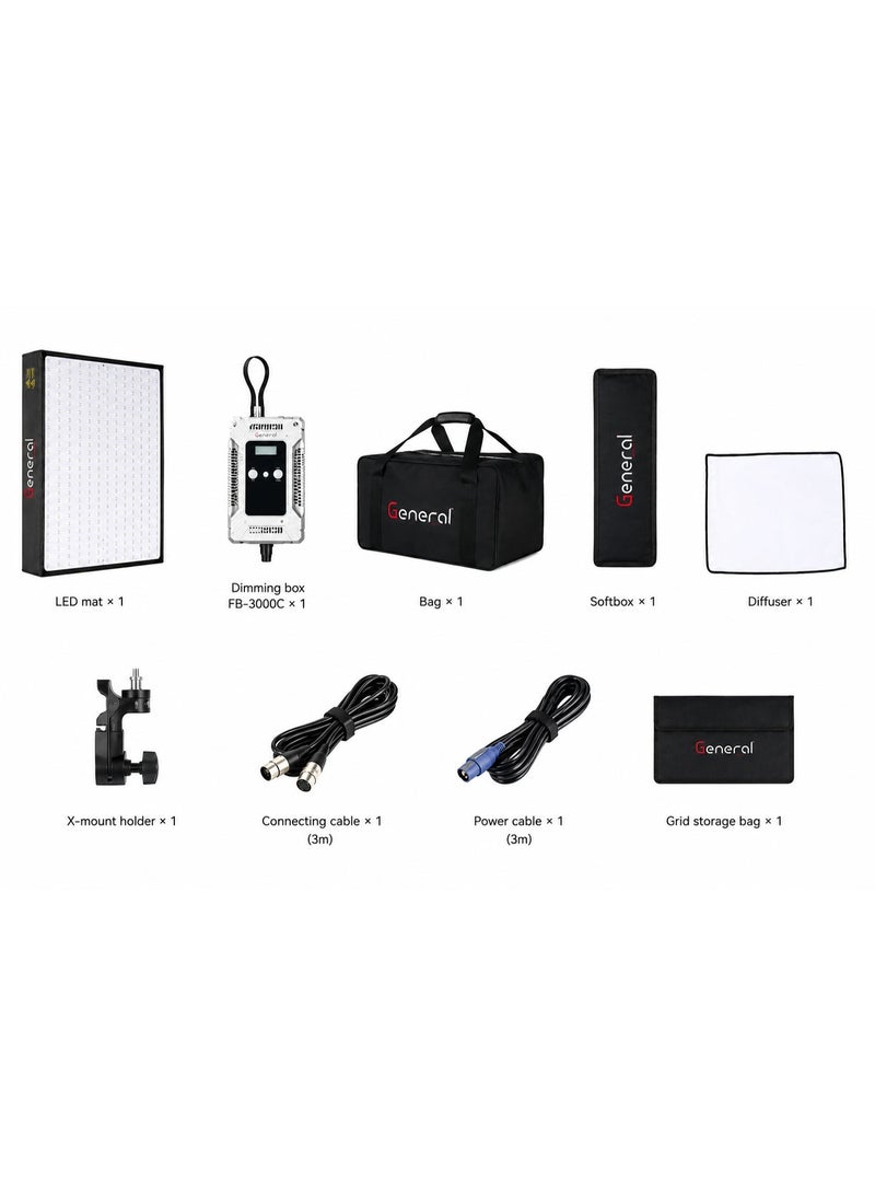 عام General FB-3000C Flexible RGB 300W With Grid - Image 2