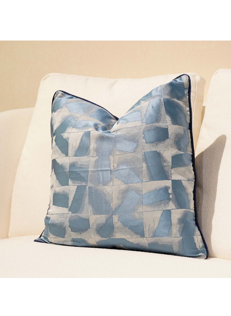 MAAC HOME MAAC Home Set of 2 Cushion Cover  Elegant Multicolored Living Room Sofa Cushion Cover- Blue Premium Modern Minimalist Elegant design for Sofa Couch Bed Chair (Cushion Cover With Filler)  - Image 2