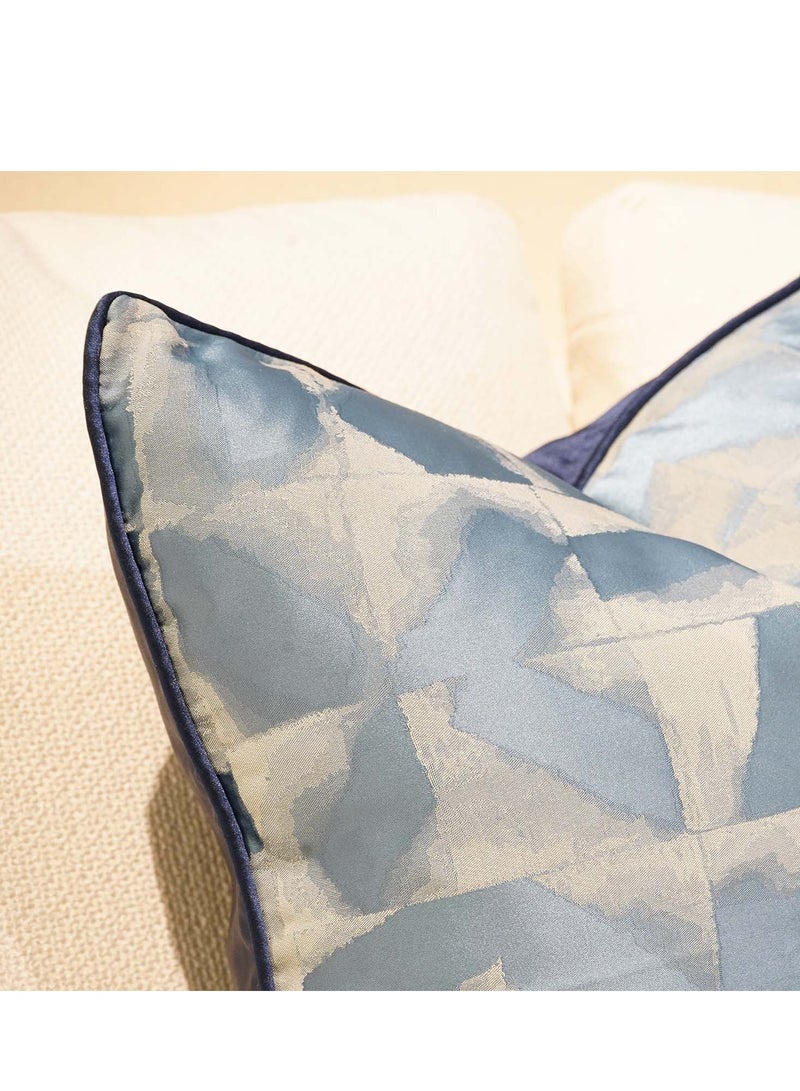 MAAC HOME MAAC Home Set of 2 Cushion Cover  Elegant Multicolored Living Room Sofa Cushion Cover- Blue Premium Modern Minimalist Elegant design for Sofa Couch Bed Chair (Cushion Cover With Filler)  - Image 3