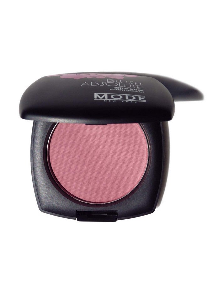 MODE Cosmetics Mode Blush Absolute Nourishing Natural Blush Smooth Long Lasting Pressed Powder Cheek Color With Wild Rose & Areni Noir Skincare Love Vegan No Cruelty Ny Made Born To Bloom Pink Mauve 0.29 Oz - Image 1