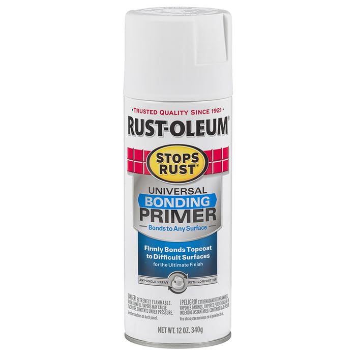 Rust-Oleum 285011-6PK Stops Rust Universal Bonding Primer, 12 oz, White, (Pack of 6)