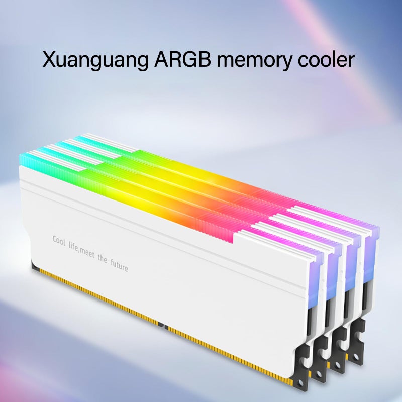 مروحة تبريد قابلة للتعديل لـ ARGB DDR4 RAM بسرعة دوران 2500 دورة في الدقيقة بتصميم منخفض الضوضاء، قطعة لجهاز الكمبيوتر المكتبي - Image 4
