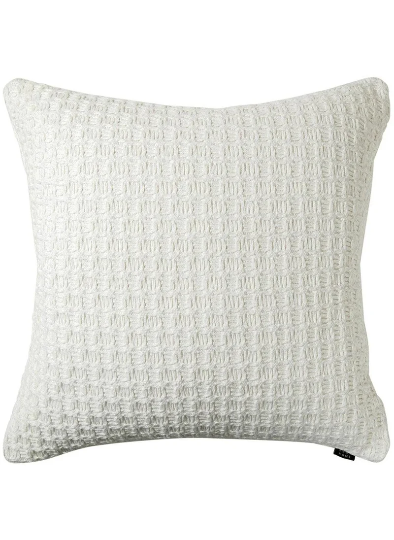 KNOT HOME Cushion Adora Bianca (with filler) Pillow Knot Home Cover Set for Modern Sofa Contemporary Living Room Bedroom and Office Soft Washable