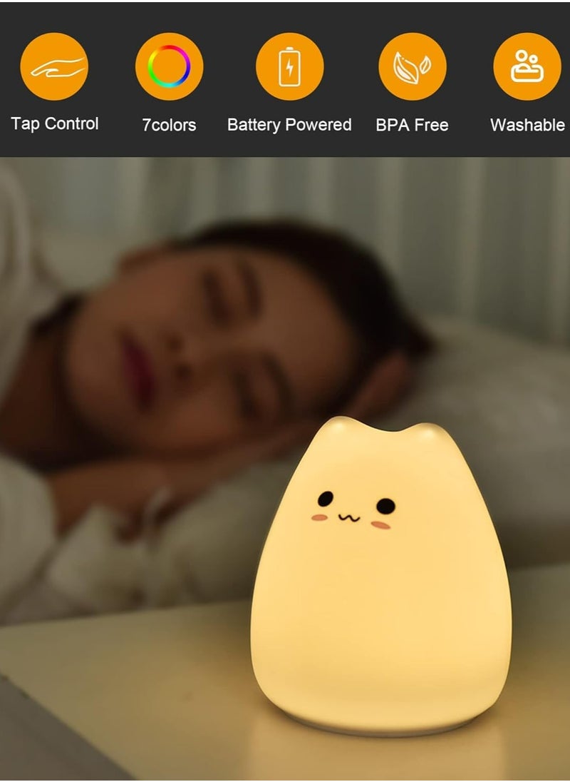 Cute LED Cat Night Light