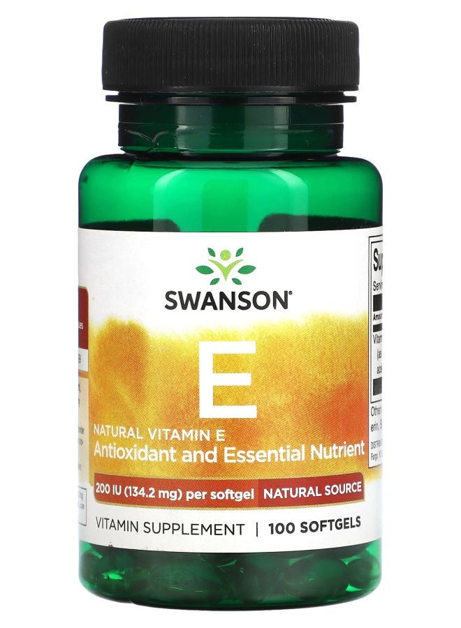 SWANSON Natural Vitamin E 134.2 mg 100 Softgels