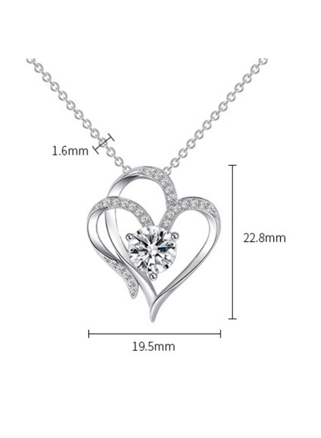 Heart Birthstone Necklaces for Women,925 Sterling Silver Love Heart Pendant Necklace,Mother’s Day Birthday Anniversary Valentine Jewelry Gift for Girlfriend Wife Mom Lady - Image 5