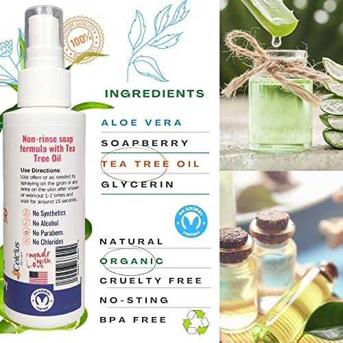 Organic life All Natural Ball Spray Deodorant for Men Groin Deodorant Spray with Organic Tea Tree Oil All Natural Crotch Itch Spray - Image 5