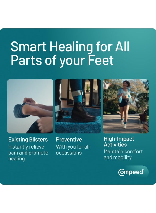 Compeed Blister Bandage For Foot, Toe, Finger Rubbing Protection, Breathable Foot Protector Hydrocolloid Bandage, 5 Mix Patches Pack - Image 3