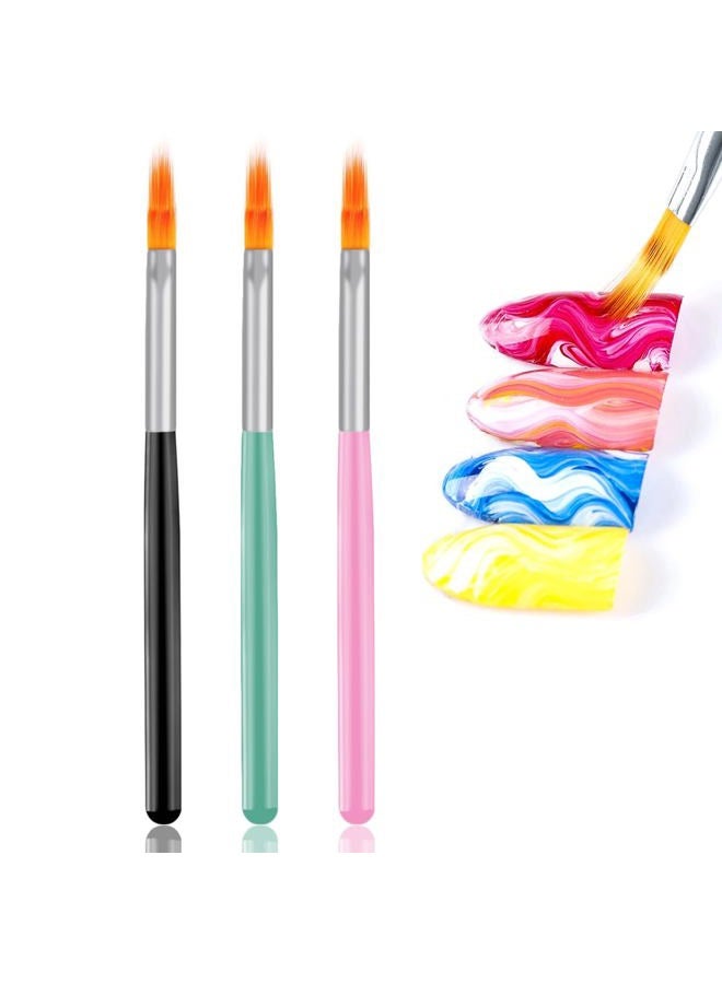 3Pcs Nail Gradient Pen Lace Ombre Design Acrylic Nail Art Brush Set Drawing Painting Pen Manicure DIY&Salon Tools