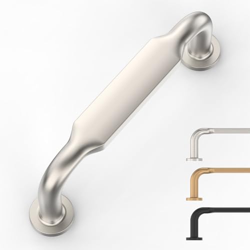9BUILD 10 Pack Brushed Satin Nickel Cabinet Pulls 3 Inch Cabinet Handles Kitchen Cabinet Hardware and Cupboard Handles - Image 1