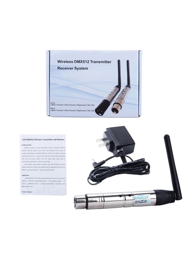 CHINLY DMX512 DMX Dfi DJ 2.4G لاسلكي 1 مستقبل تحكم إضاءة LED لاضاءة المسرح LED بار ضوء الحفلات - Image 5