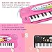 Raimy Mini Keyboard Piano for Kids 32 Keys Portable Piano Early Learning Educational Electronic Music Keyboard Instrument Toys for 3 4 5 6 Year Old Boys and Girls Pink - Image 4