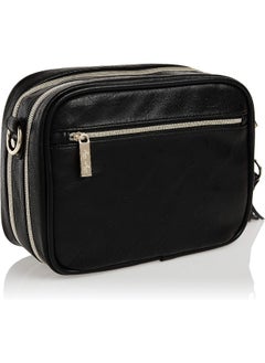 Itzy Ritzy Itzy Ritzy Chelsea + Cole for Crossbody Diaper Bag - Includes 6 Pockets, Changing Pad & Tassel; Black with Sweetheart Print  - Image 2