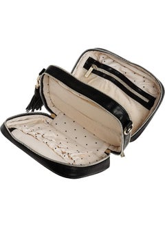 Itzy Ritzy Itzy Ritzy Chelsea + Cole for Crossbody Diaper Bag - Includes 6 Pockets, Changing Pad & Tassel; Black with Sweetheart Print  - Image 5