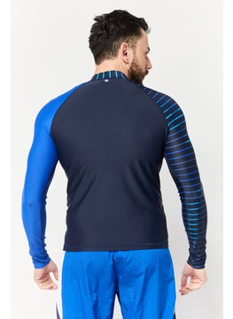 Adidas Men Sportswear Fit Long Sleeves Rash Guard, Navy  - Image 4