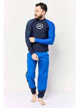 Adidas Men Sportswear Fit Long Sleeves Rash Guard, Navy  - Image 2