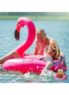 General 3pcs inflatable flamingos approx. 90 cm pool float with drink holder outdoor pool beach party supplies summer holiday essentials  - Image 5