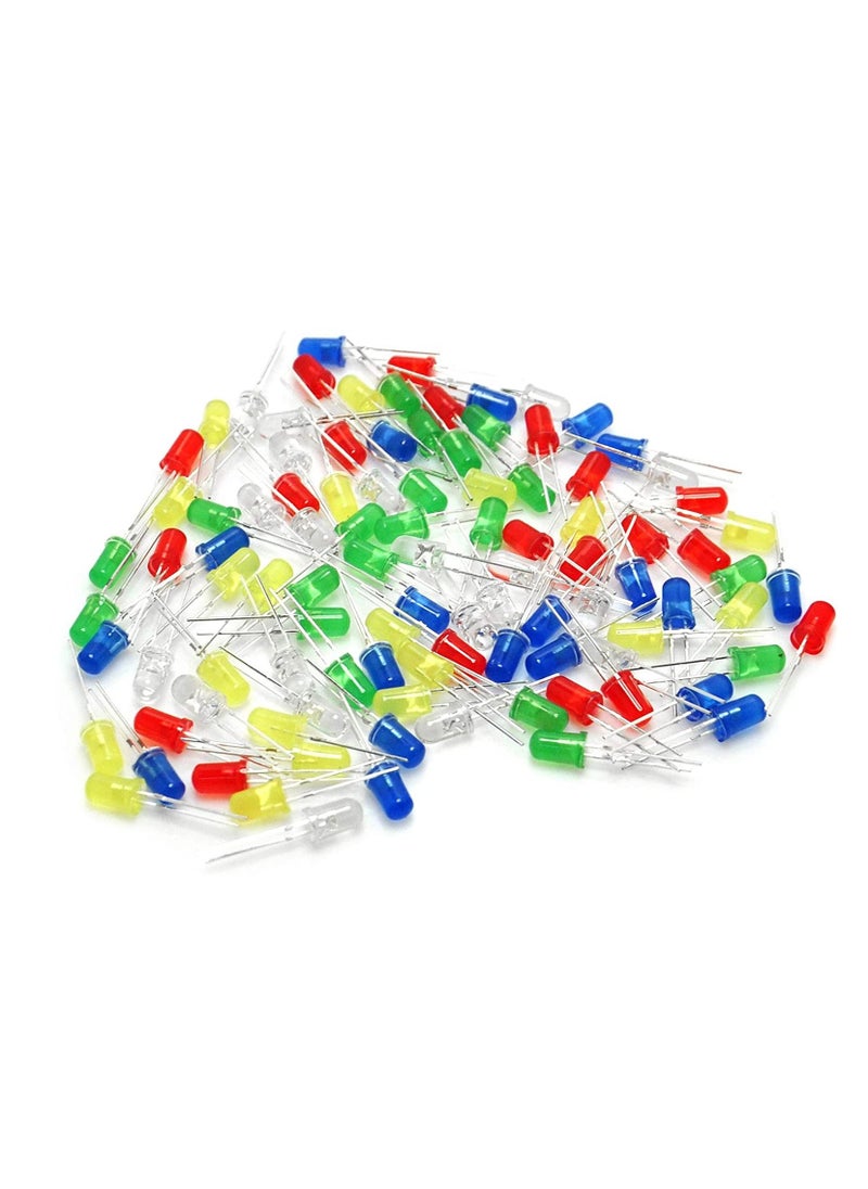 Generic 5mm LED Light Assorted Kit DIY LEDs for Arduino (Pack of 100pcs)  - Image 1