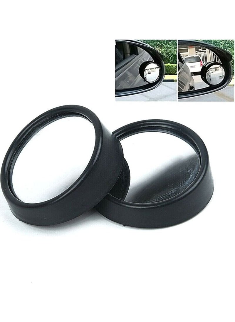 Mistuba Racing R - Blind Spot Mirror, 360 Degree Rotatable Waterproof Convex Rear View Mirror Adjustable 2 piece black - Image 1