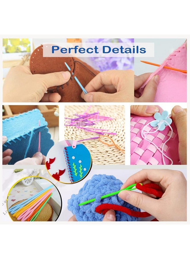 Artonezt 50 PCS Large Eye Sewing Needles, 2.75 Inch Plastic Weaving Yarn Needles for Learning, Safety Embroidery, Kids DIY Sewing, Handmade Crafts - Image 5