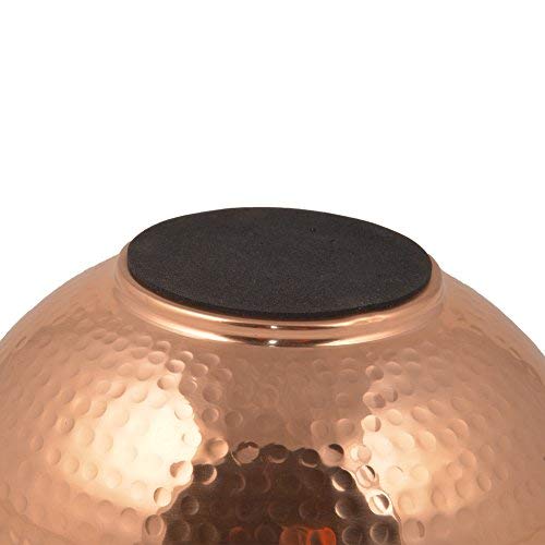 GoCraft Pure Copper Mixing Bowl with Hammered Finish for Salad  Egg Beating  Decorative & Kitchen Serving Purposes - 7.5"" (Medium) - Image 5