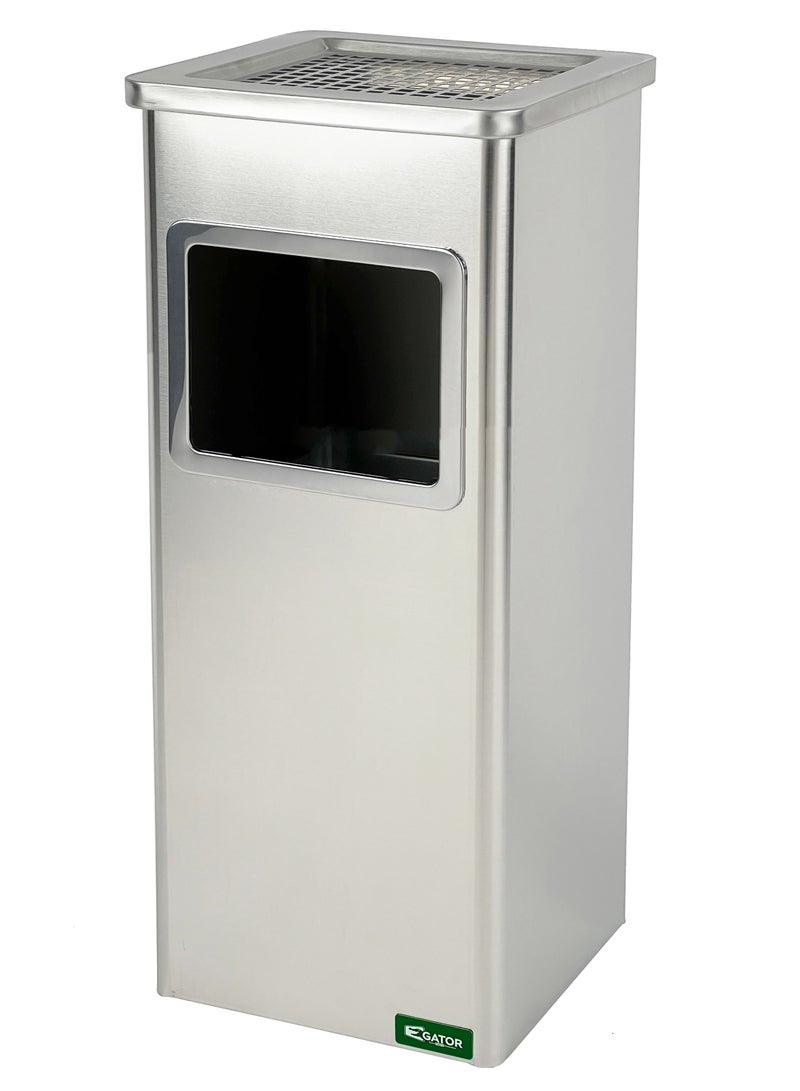 GATOR | Stainless Steel Ashtray Square Bin - Image 1