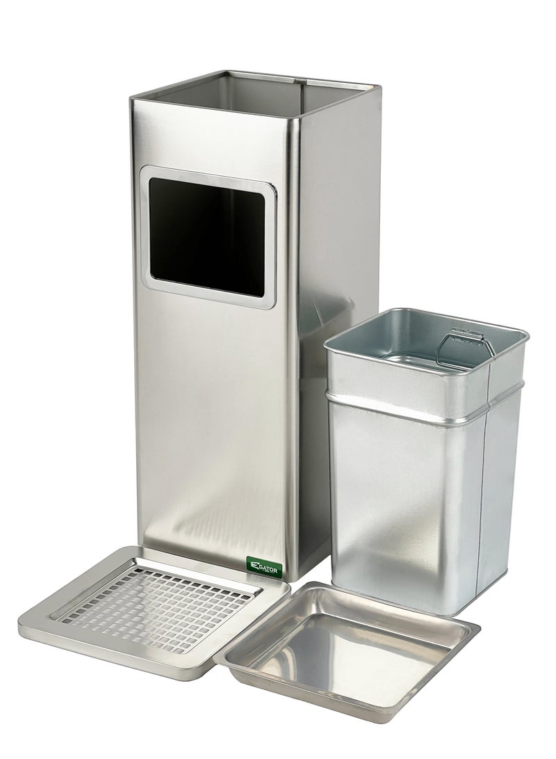 GATOR | Stainless Steel Ashtray Square Bin - Image 2