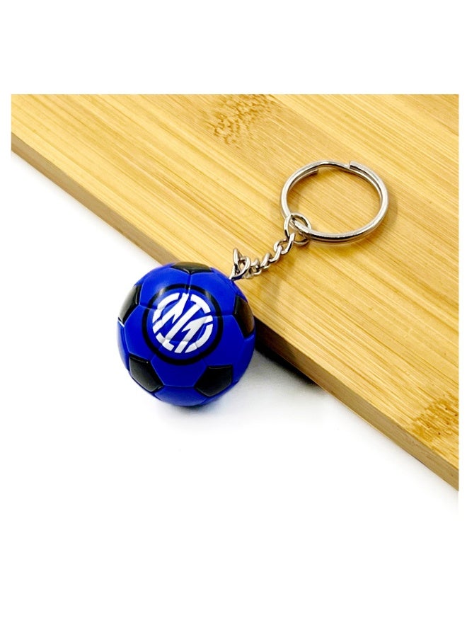 AC Milan/Barcelona/Real Madrid Soccer Model Keychain Accessory Pendant Bag Chain Car Keychain Creative Gift for Unisex