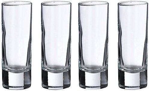 Lillian Rose Set of 4 Tall Shot Glasses, 4 Count (Pack of 1), Clear, 2.25 ounces - Image 1