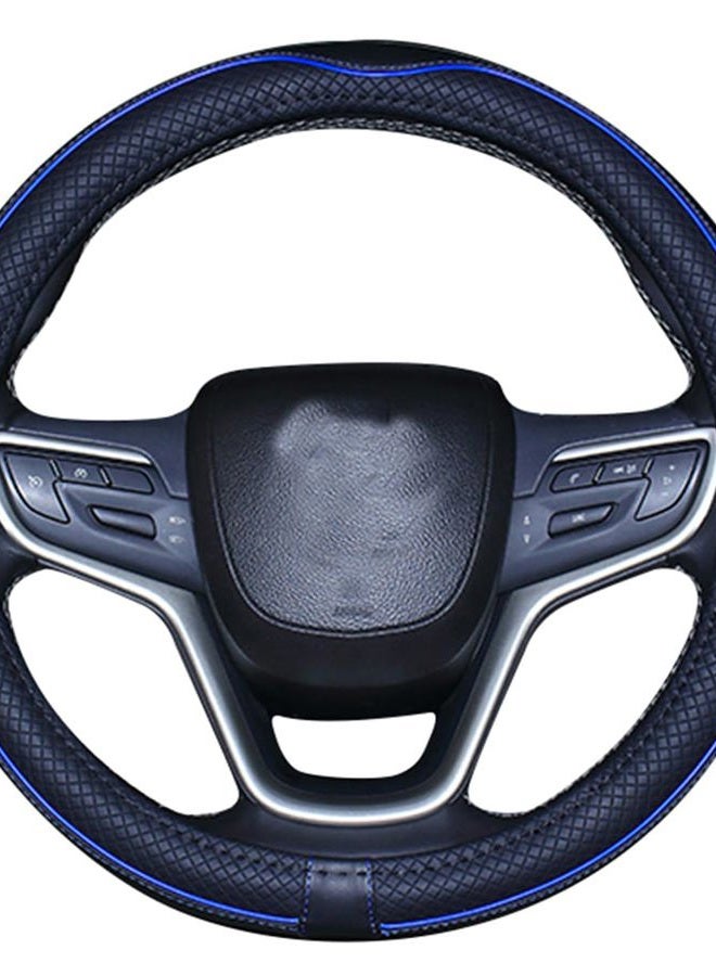Mayco Bell Microfiber Leather Car Small Steering Wheel Cover (14''-14.25'', Black Dark Blue) - Image 4