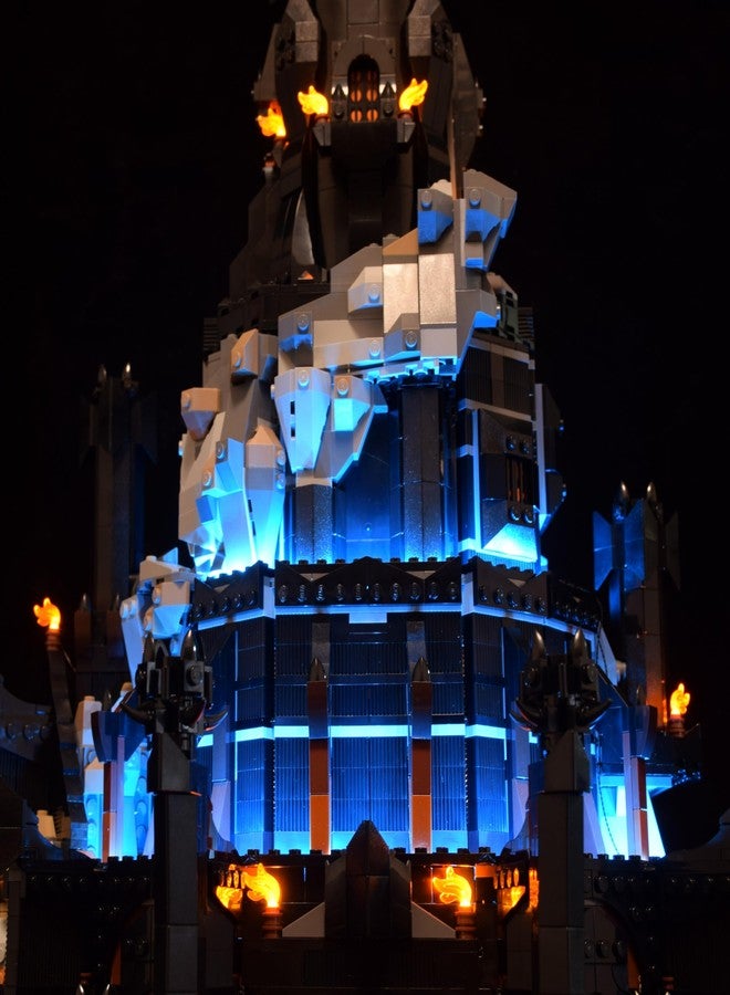 LightGo LED Lighting Kit for Lego 10333 The Lord of The Rings: Barad-dûr Building Set, Dark Lord Castle, Lighted Minifigure Set (Remote Version) - Image 5