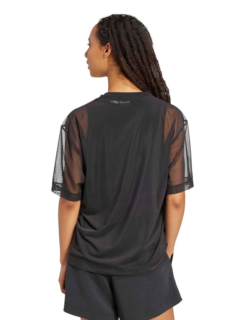 Adidas Soft Lux Mesh T-Shirt - Image 2