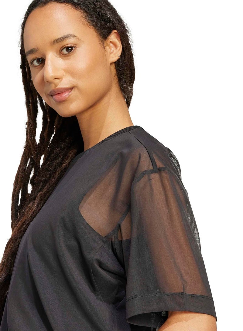 Adidas Soft Lux Mesh T-Shirt - Image 3